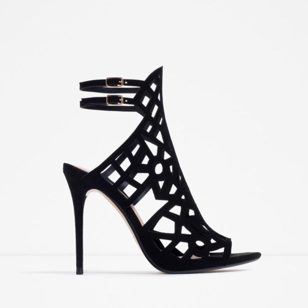 ZARA | Openwork Leather Sandals